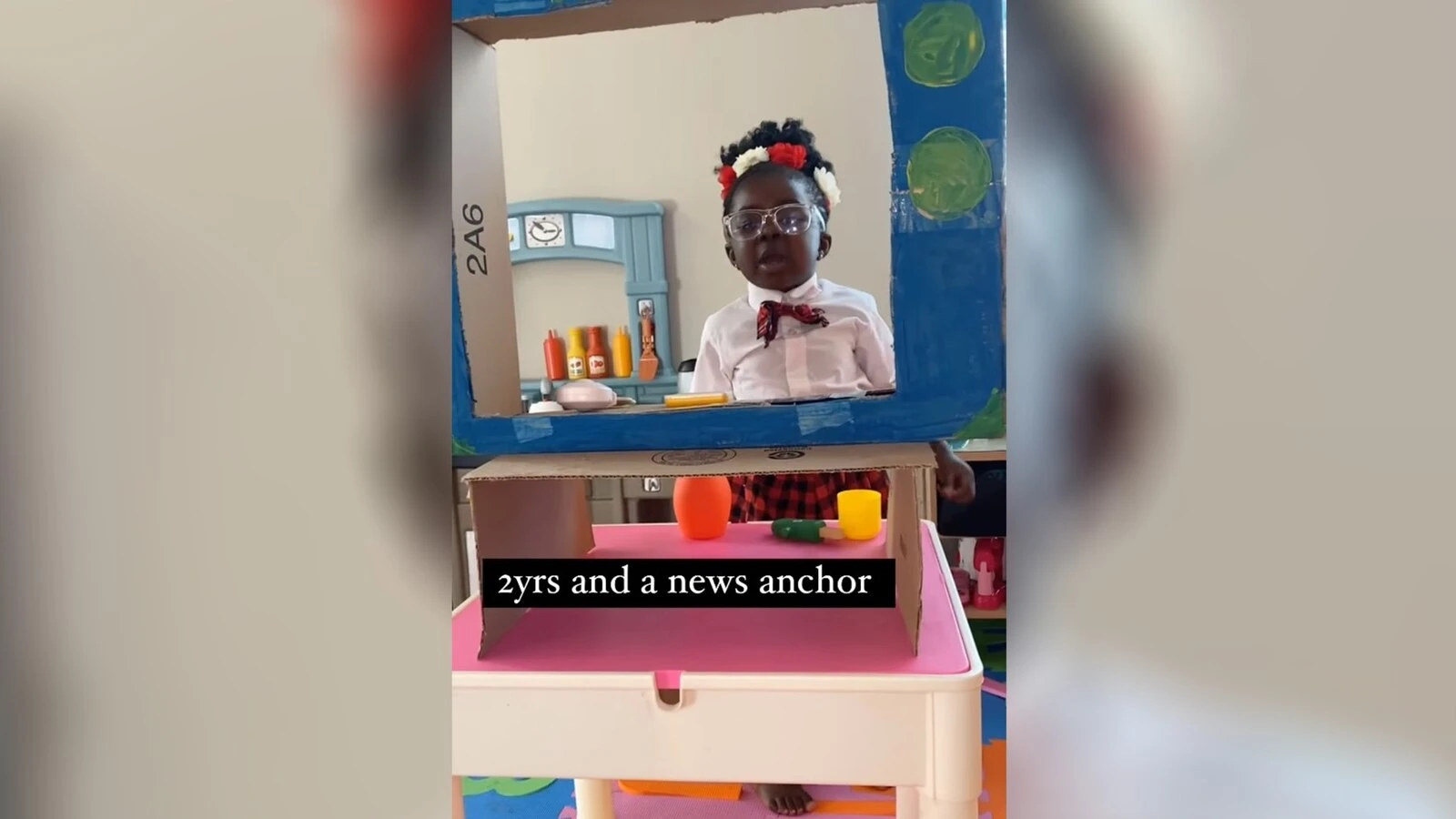 We can't stop watching this 2-year-old's 'adorable' newscast