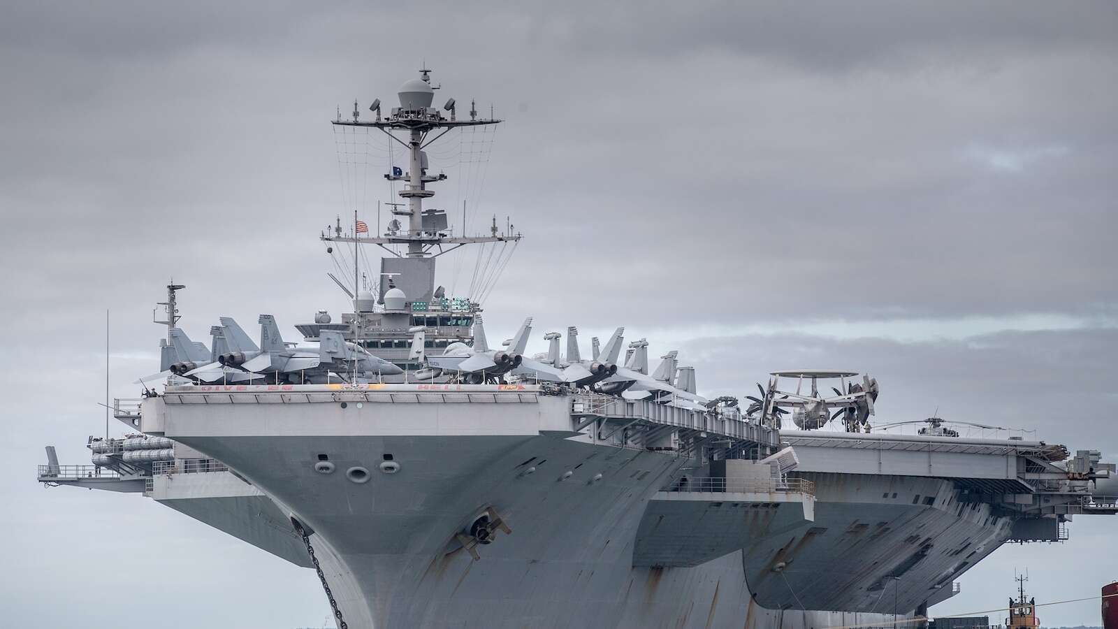 Aircraft carrier Harry S. Truman collides with ship in Mediterranean Sea