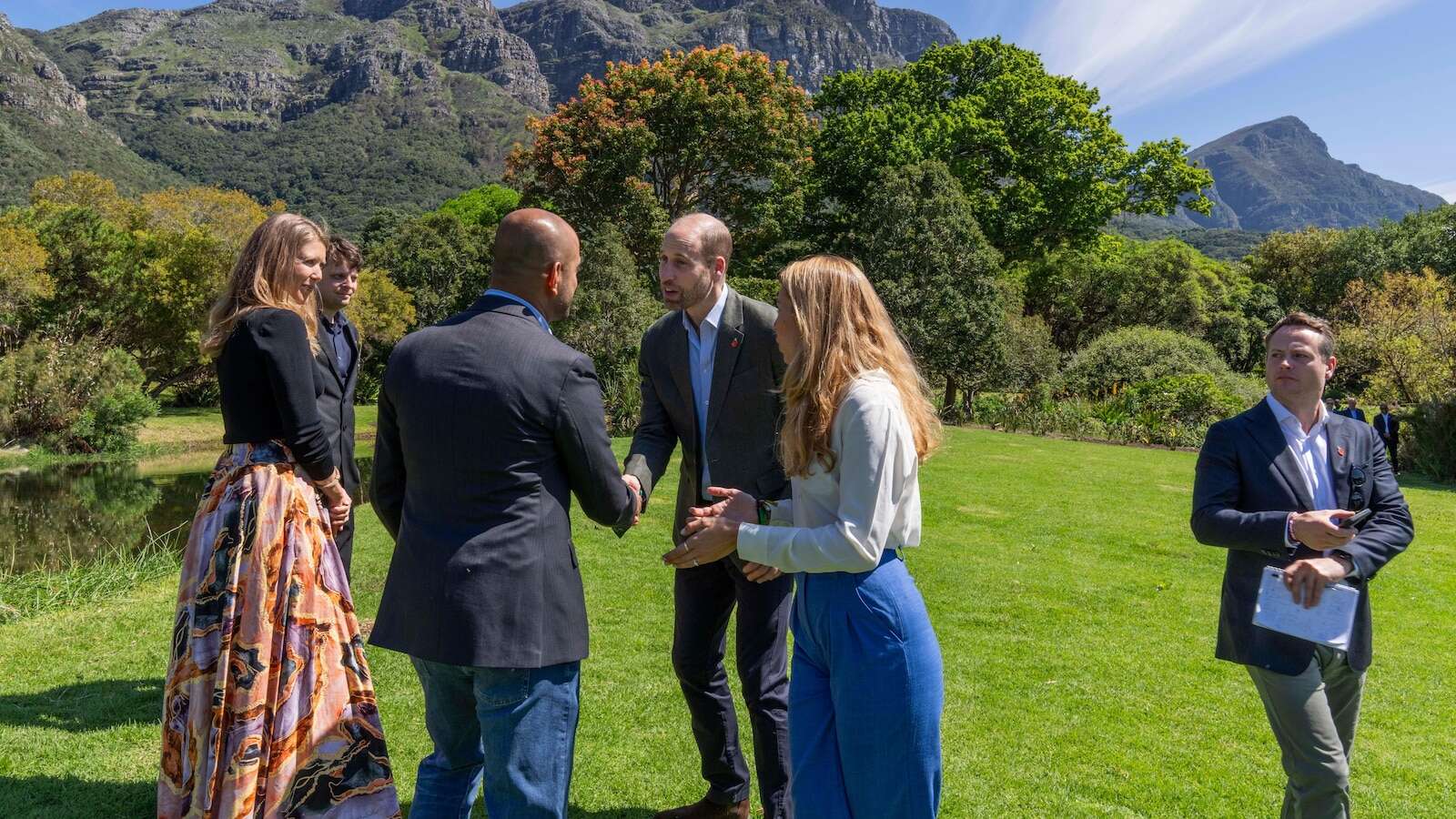 Prince William, in biodegradable sneakers, attends his Earthshot environment awards in South Africa