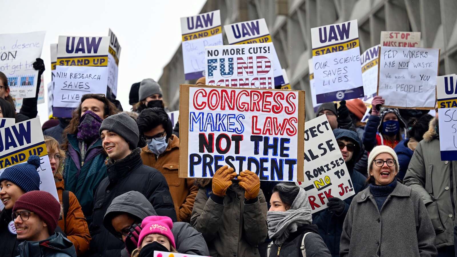 'People are going to get sick': Fired HHS scientists protest federal terminations