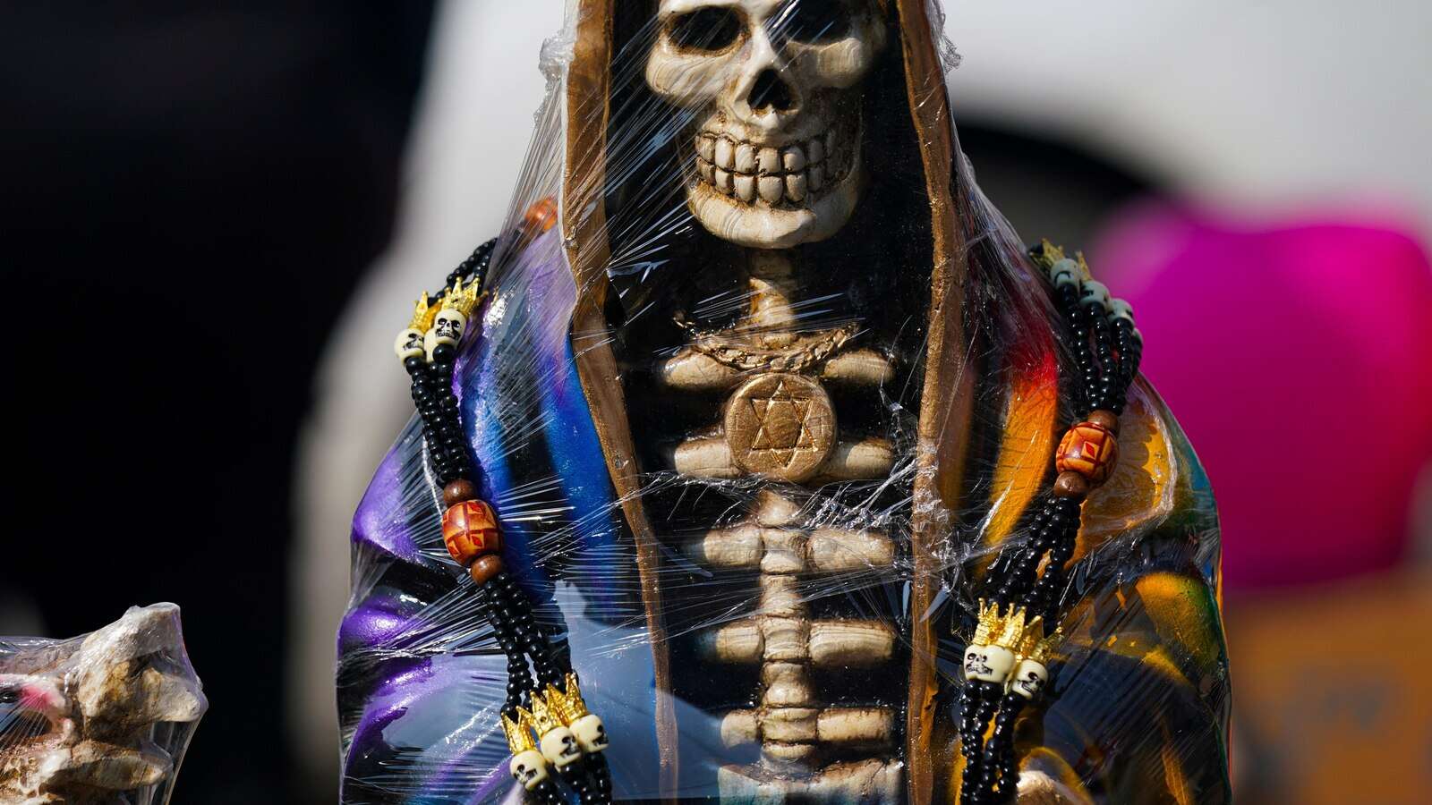 A 'La Santa Muerte' cult leader killed at an altar to the skeletal figure