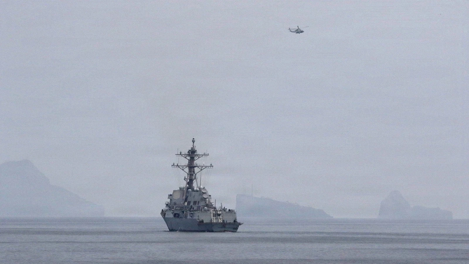 From the sea and the air: How a US naval blockade works