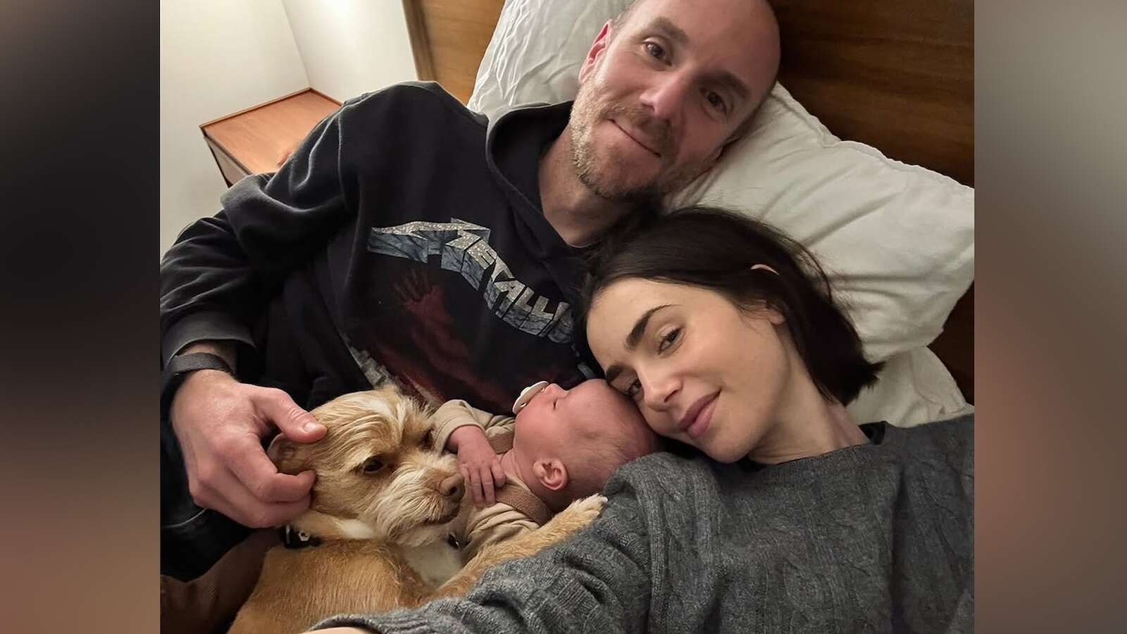 Lily Collins shares sweet family photo after welcoming 1st childLily Collins is celebrating all the love this Valentine's Day with her family.30 minutes ago