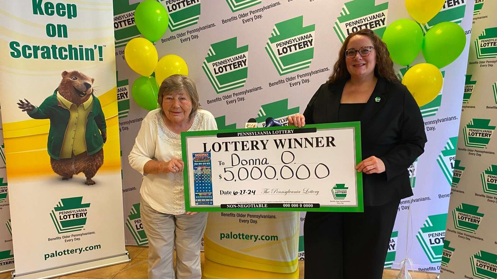 Woman wins $5M jackpot shortly after finishing breast cancer treatmentDonna Osborne said she wants to travel to Alaska after becoming a millionaire.July 08, 2024