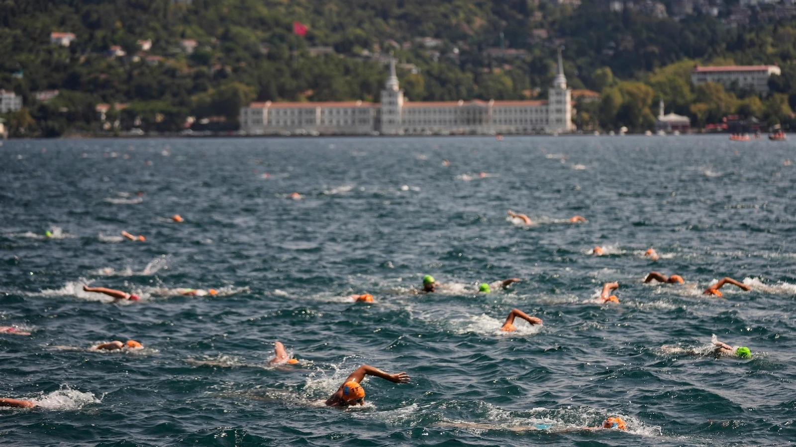 Turkish authorities search for a Russian swimmer who went missing in cross-Bosphorus race