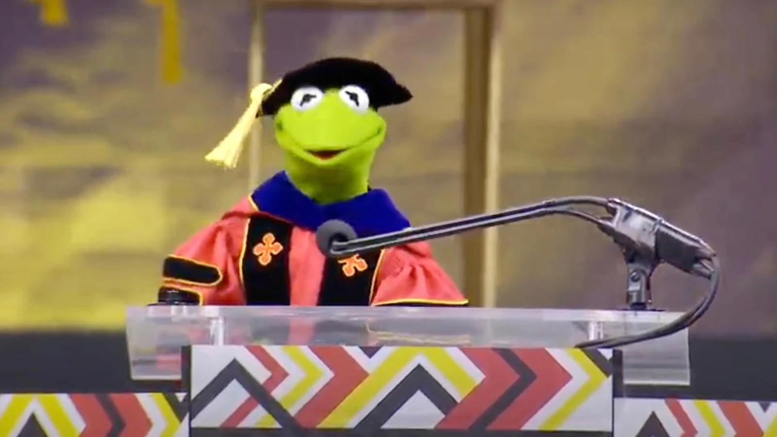 University of Maryland via StoryfulKermit the Frog shares words of wisdom for Class of 2025Everyone's favorite frog spoke to graduates at the University of Maryland.20 minutes ago