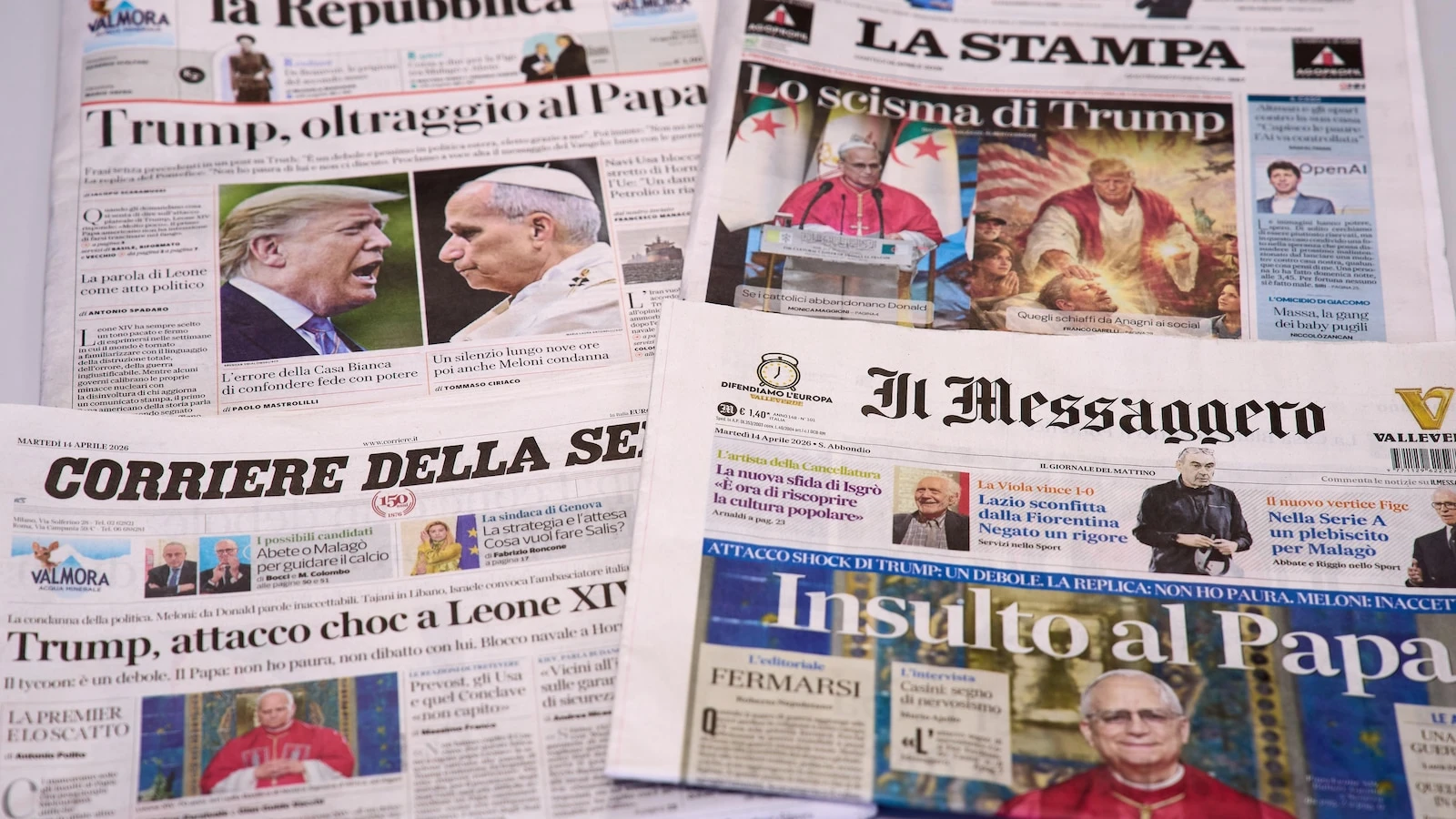 Vatican visitors slam Trump over attacks on the US-born pope's message of peace