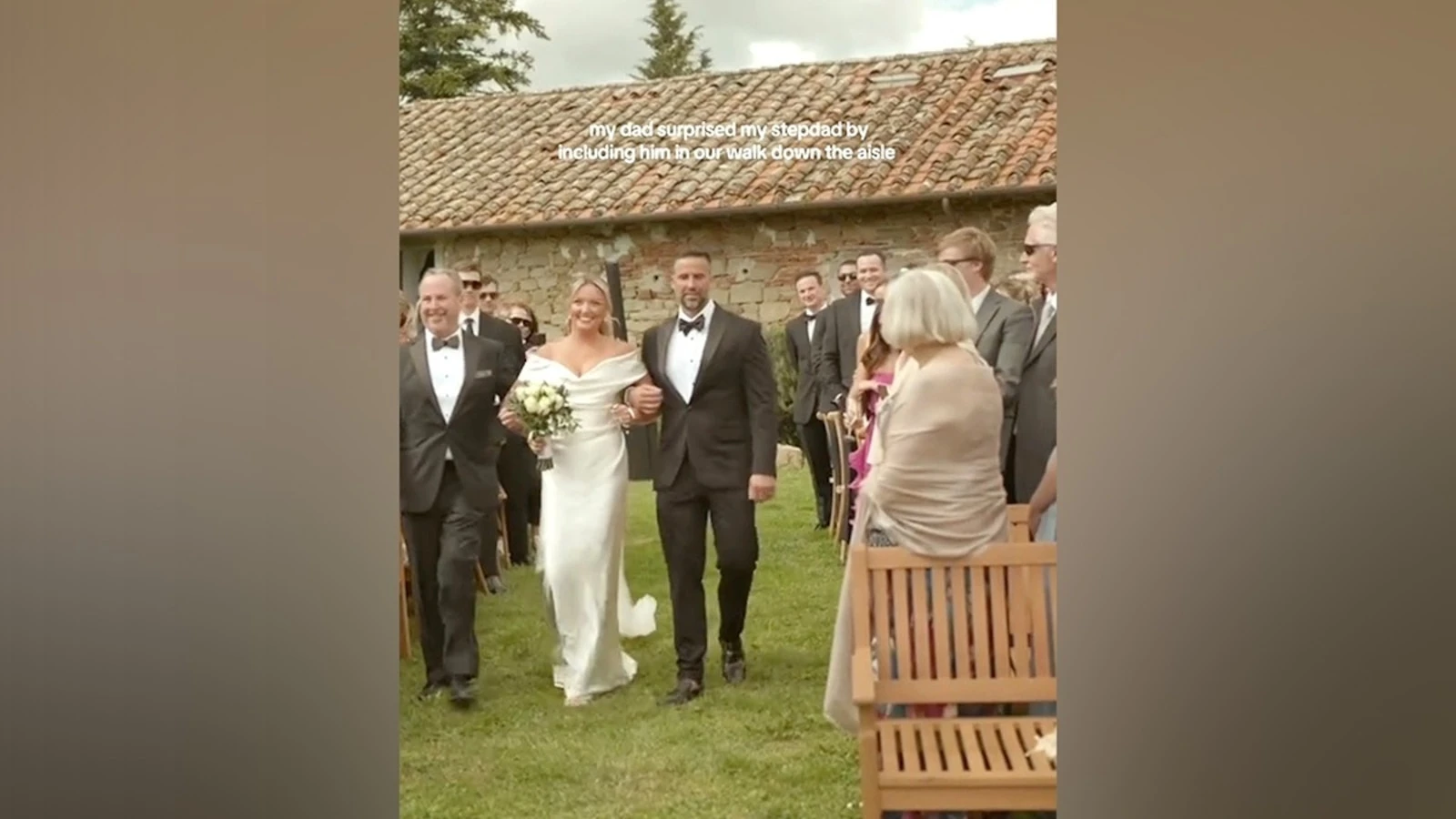 Dad invites daughter's stepdad to walk her down the aisleShayna Sweeney's father and stepfather both escorted her at her wedding.1 hour ago