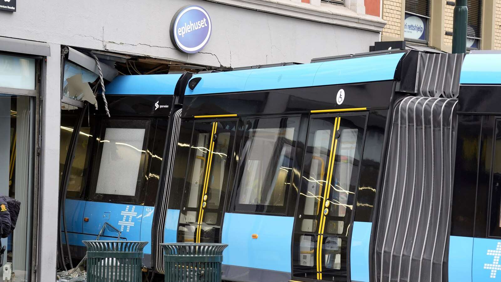 A tram driver who plowed into a shop in Norway says he lost consciousness ahead of the crash