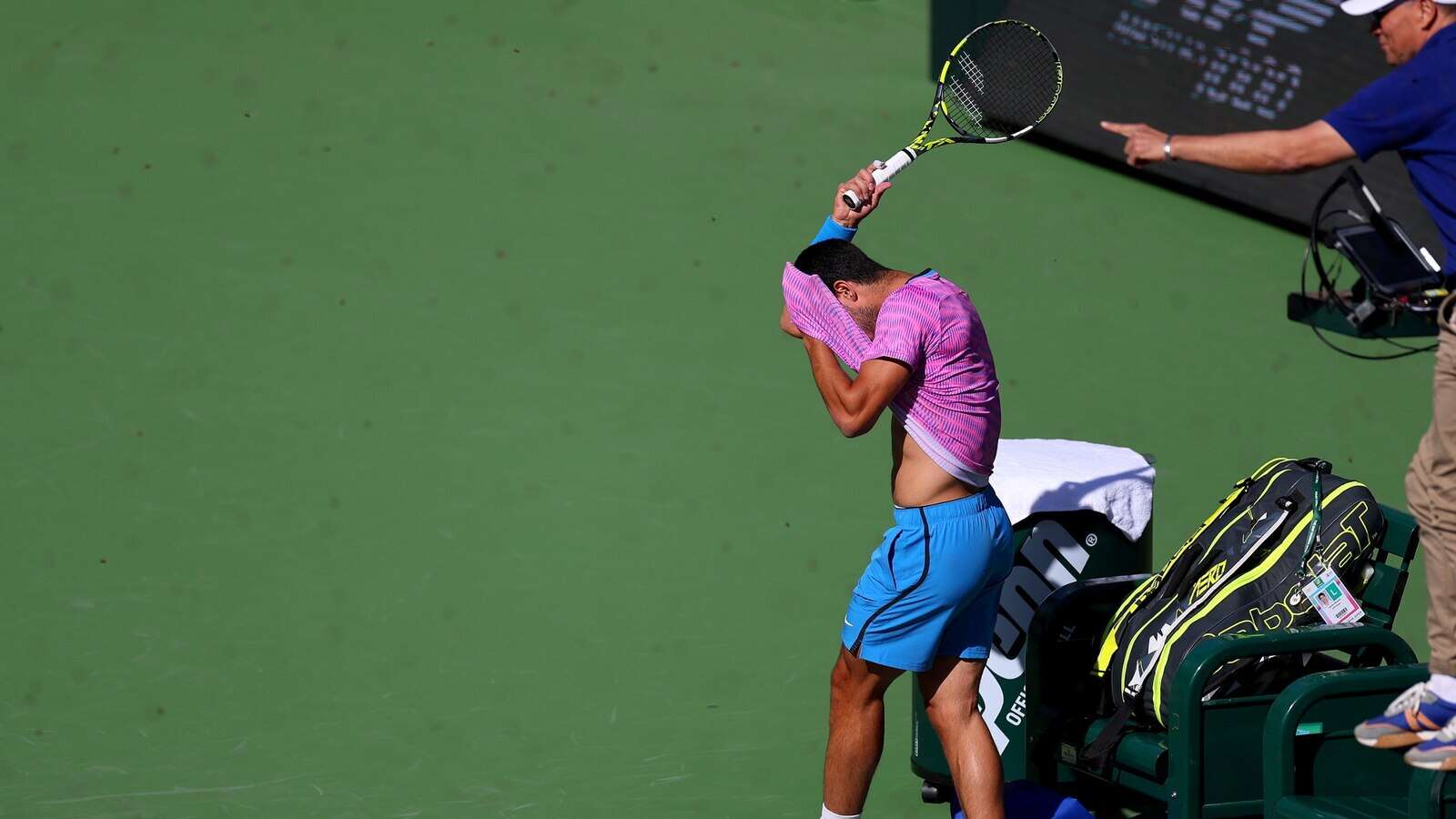 'Bee invasion' leads to suspended tennis match at BNP Paribas Open