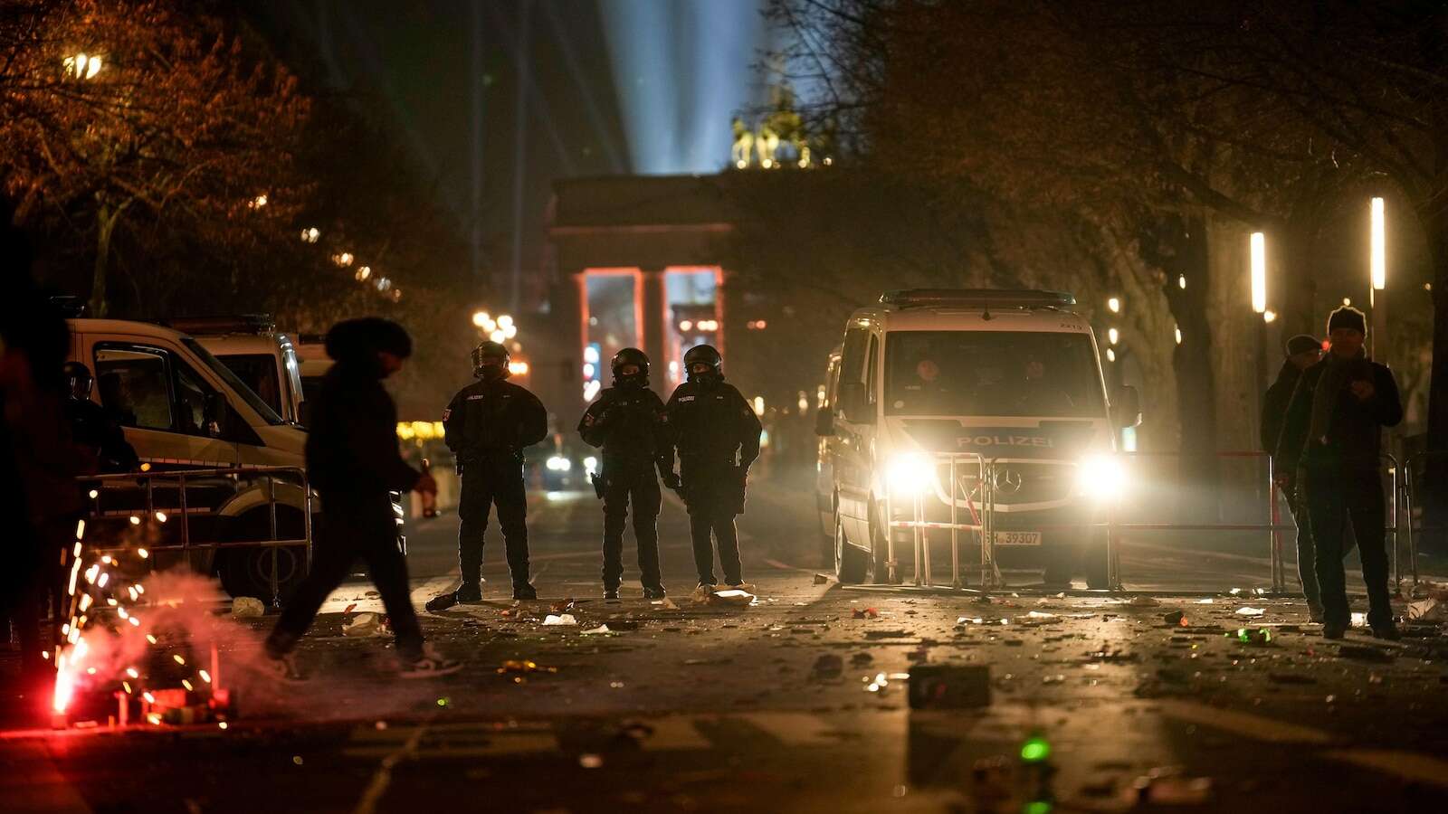 German government condemns New Year's Eve violence after hundreds of arrests