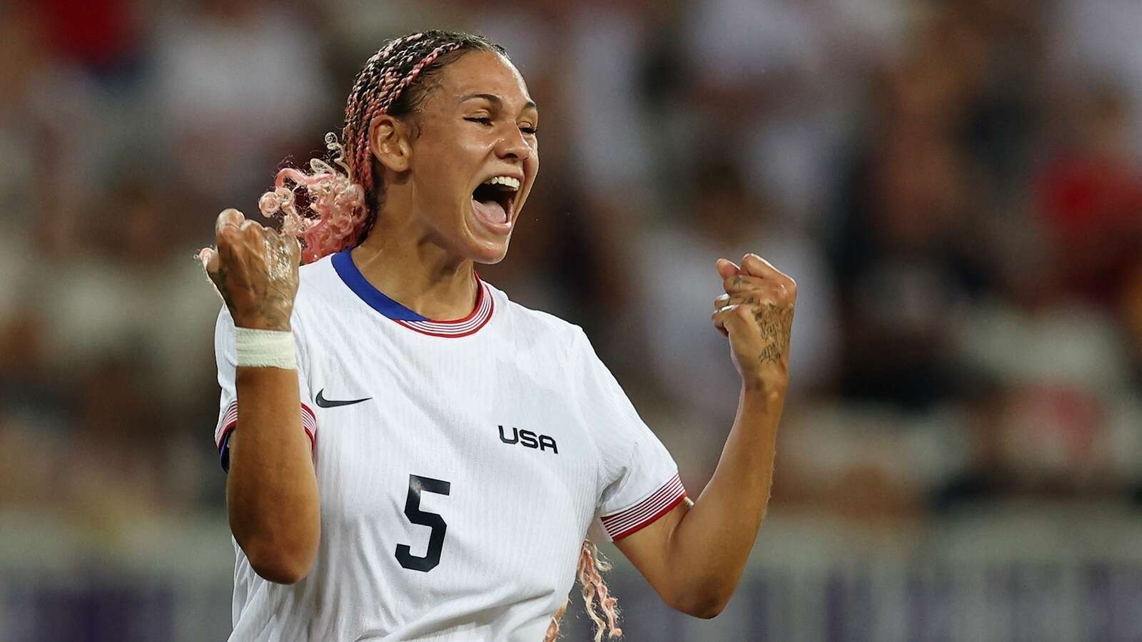 Raquel Cunha/ReutersGet to know Team USA soccer star Trinity RodmanRodman is making her Olympic debut at the 2024 Paris Games.7/26/2024 01:53:00 EDT