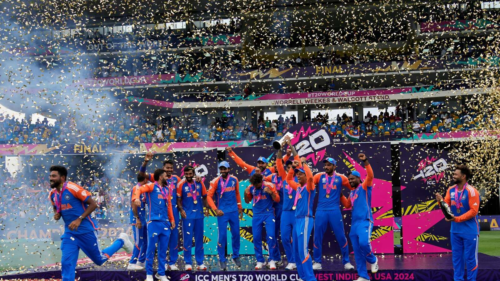 Jubilant Indian cricketers return home after winning the Twenty20 World Cup