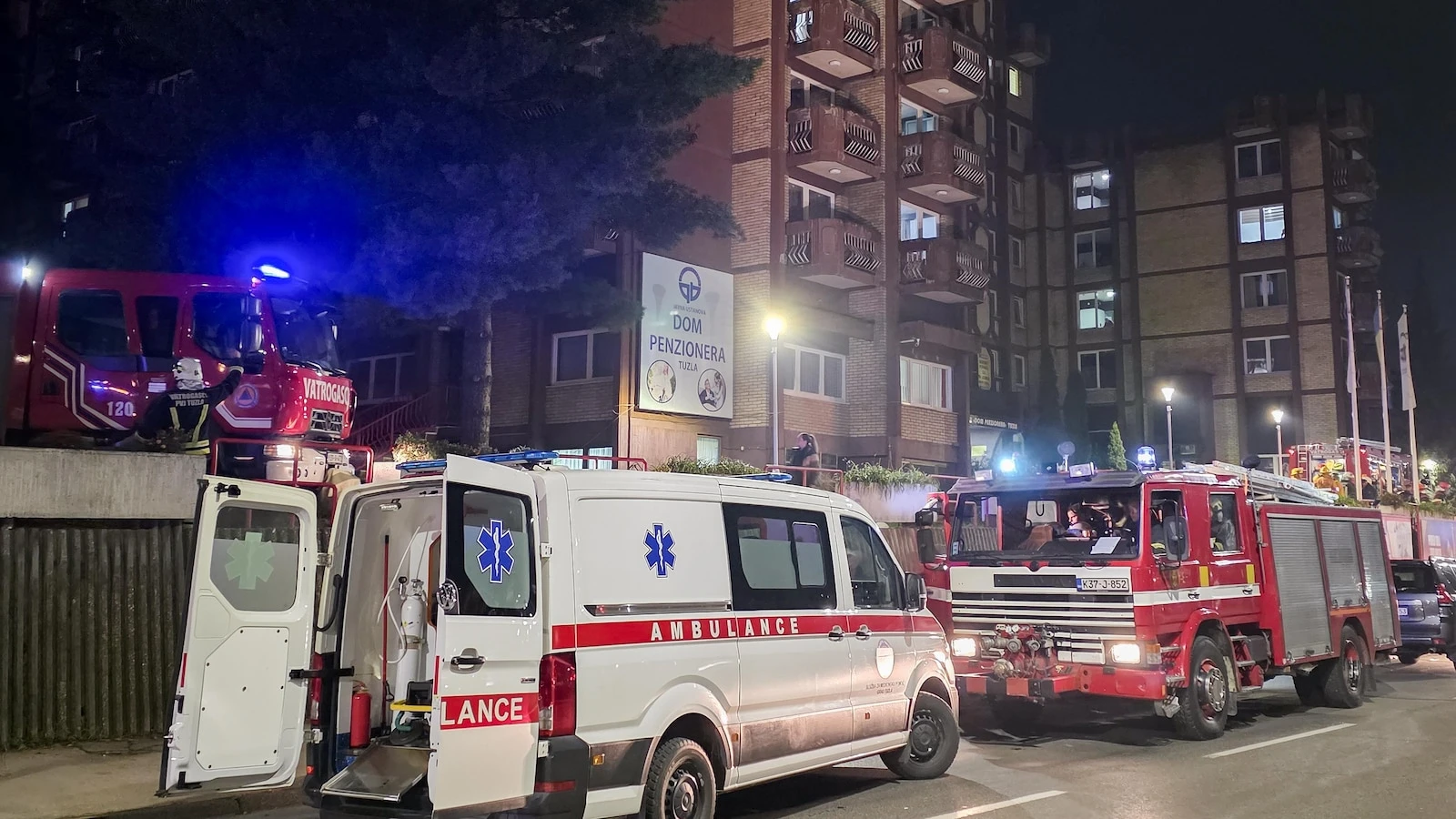 Fire at retiree boarding house in Bosnia kills several people, media reports say