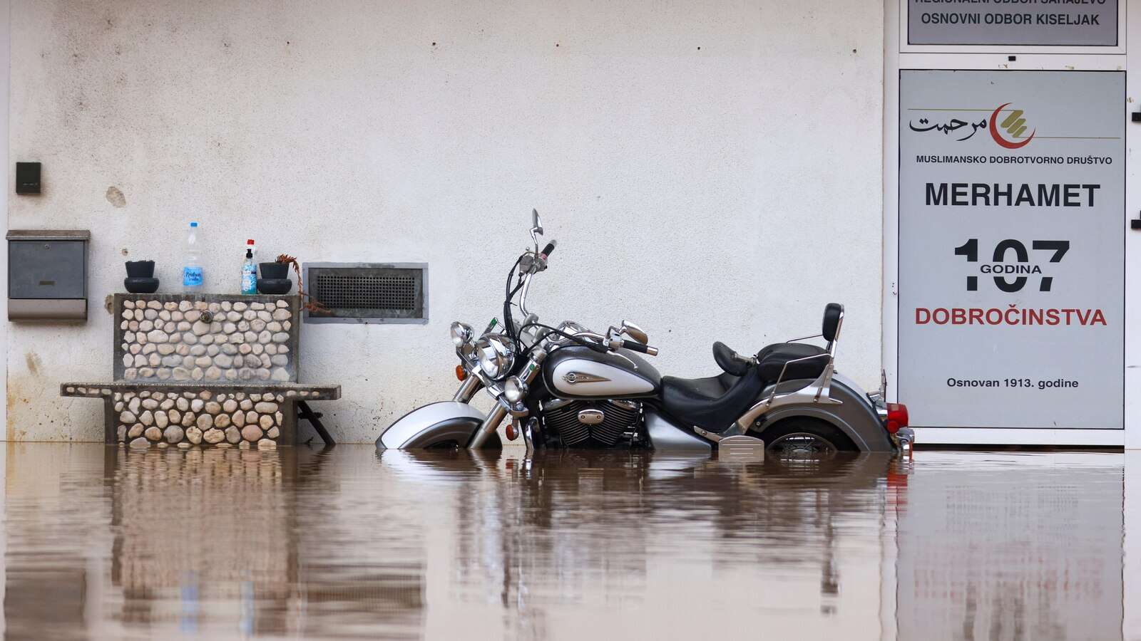 Heavy floods caused by severe rainstorm hit large parts of Bosnia