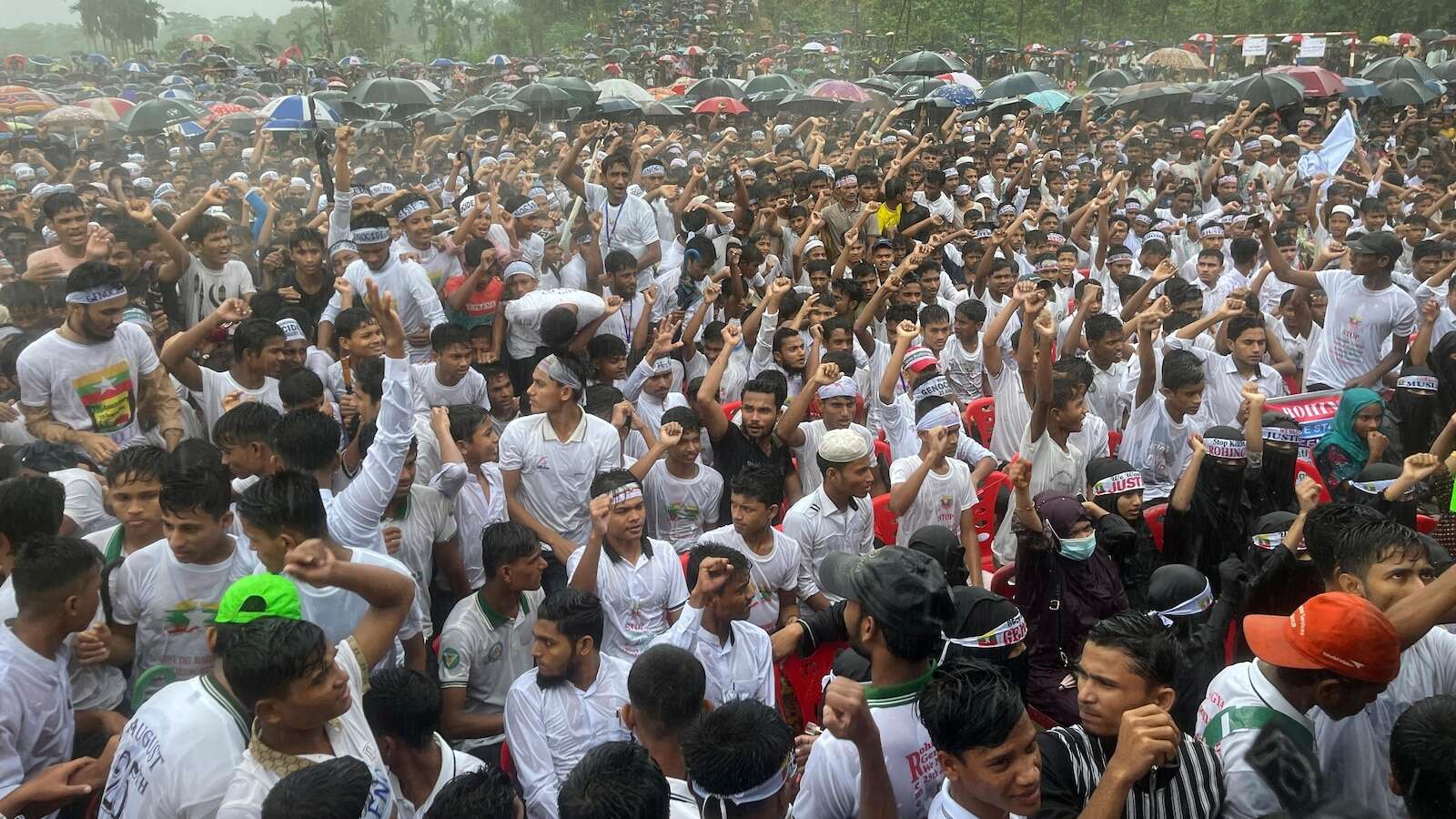 Rohingya refugees mark the anniversary of their exodus and demand a safe return to Myanmar