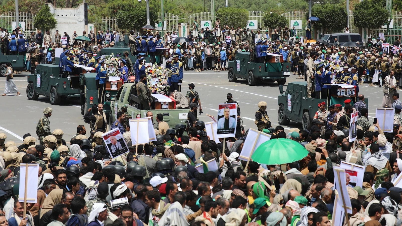 Yemenis mourn killed Houthi prime minister as rebel group targets ship in Red Sea