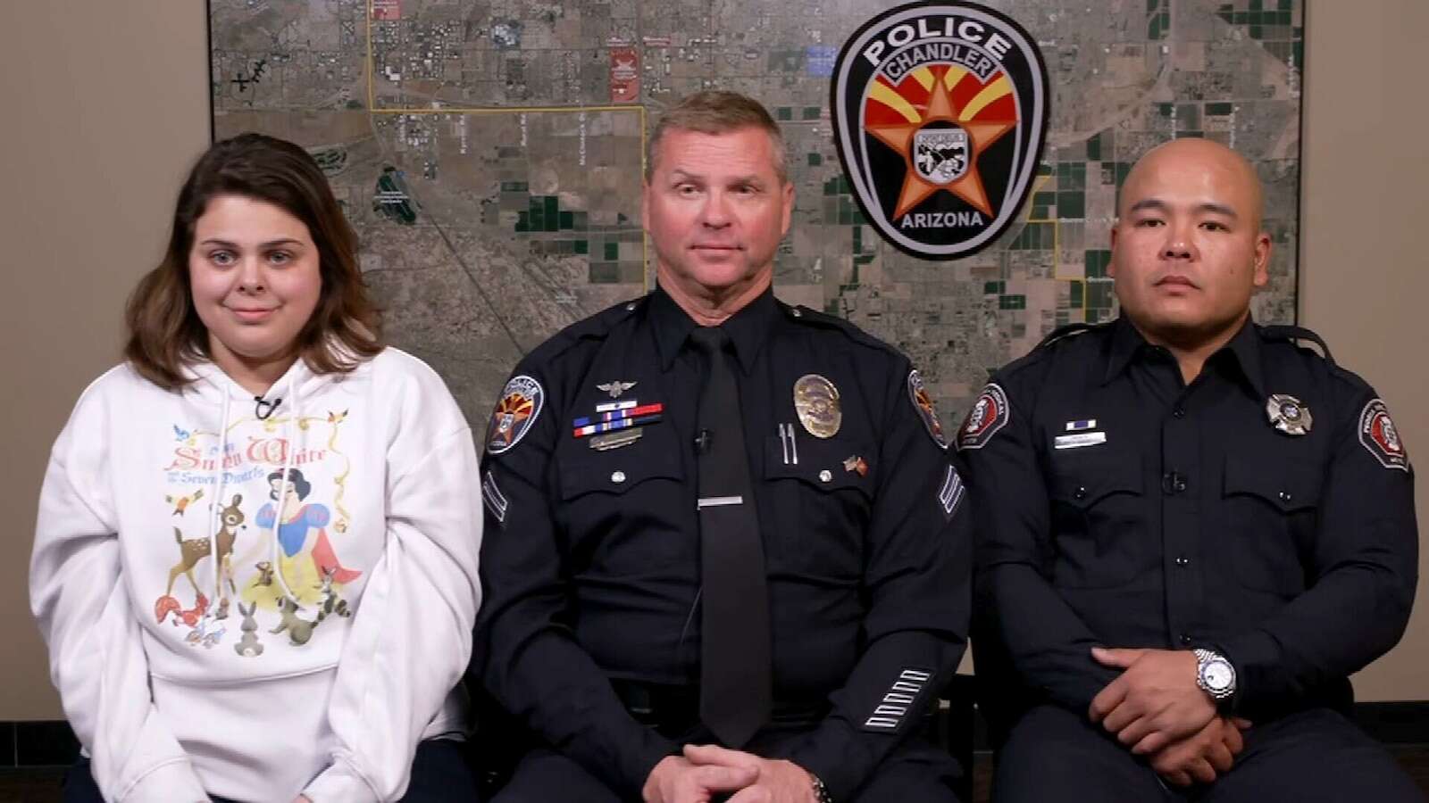 Woman reunites with 1st responders who rescued her from burning truckAymee Ruiz called the first responders her 