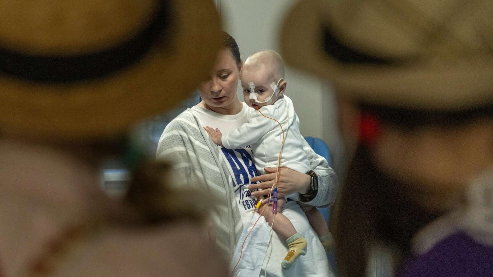 Hospital clowns bring joy to young Ukrainian cancer patients who survived Russian missile attack