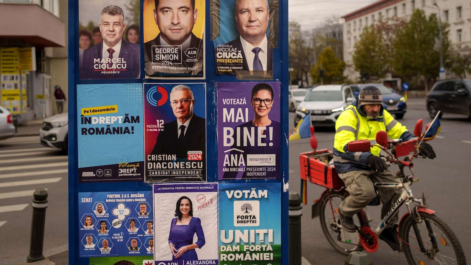 Romanians cast ballots in presidential race that could pit nationalist against leftist in a runoffRomanians are casting ballots in the first round of a presidential election that could pit a far-right nationalist against the incumbent leftist prime minister in the runoffNovember 23, 2024