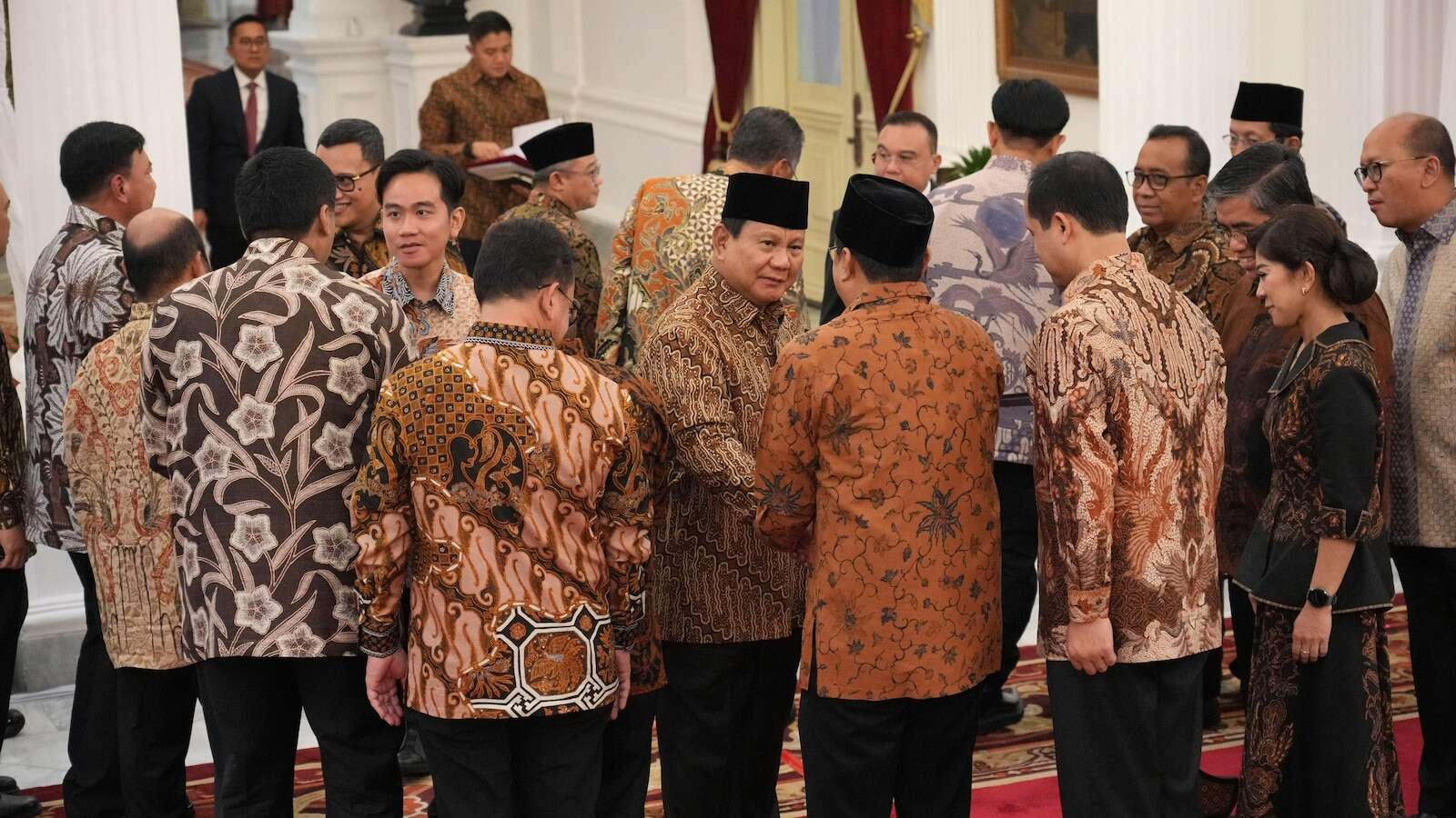 Indonesia's new president announces Cabinet. It's the largest in the country's history