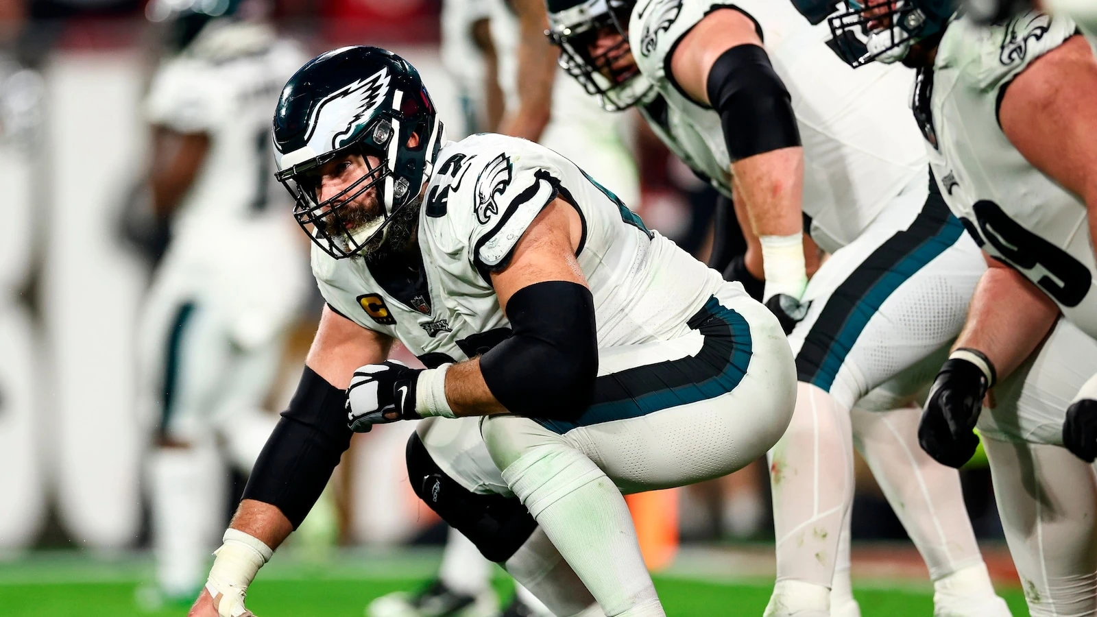 Kevin Sabitus/Getty Images, FILEWhy Jason Kelce had taped ankles at retirement press conferenceKelce's longtime trainer shared the heartwarming reason behind his taped ankles.3/6/2024 03:52:53 EST