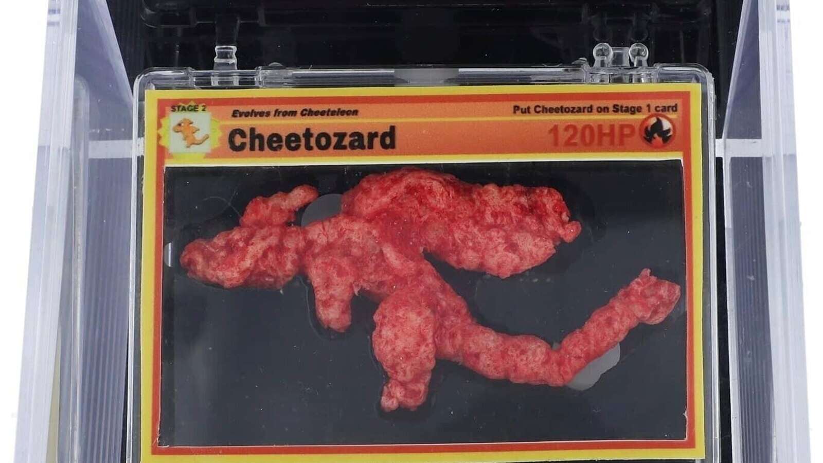 Pokémon-shaped Cheeto, 'Cheetozard,' sells at auction for $87,840