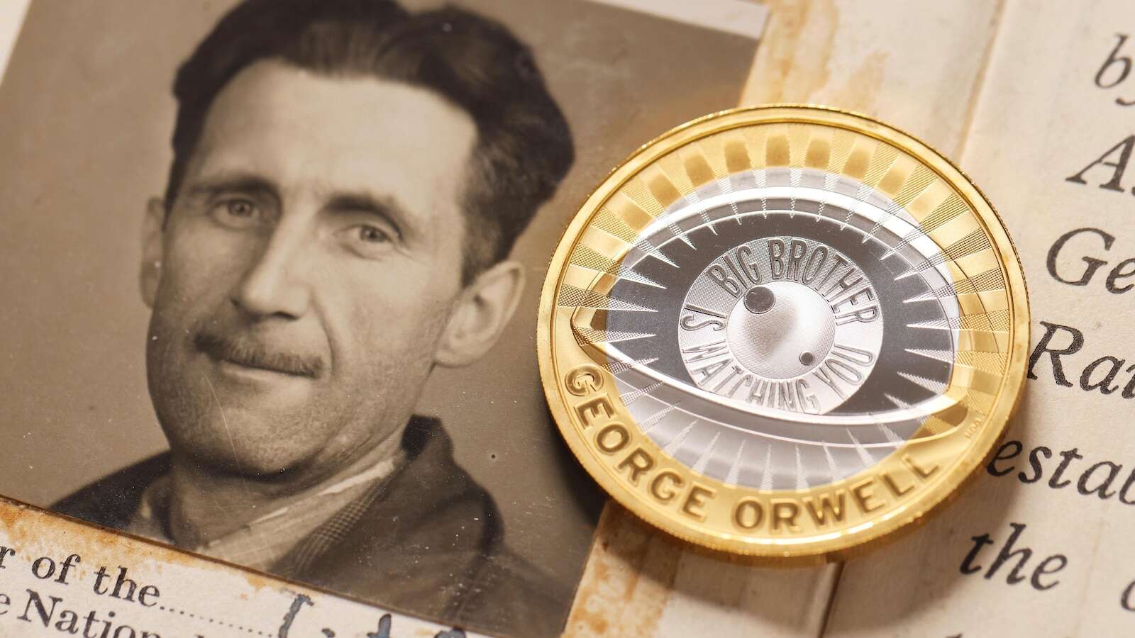 'Big Brother is watching you': Collector's coin marks George Orwell's death 75 years ago