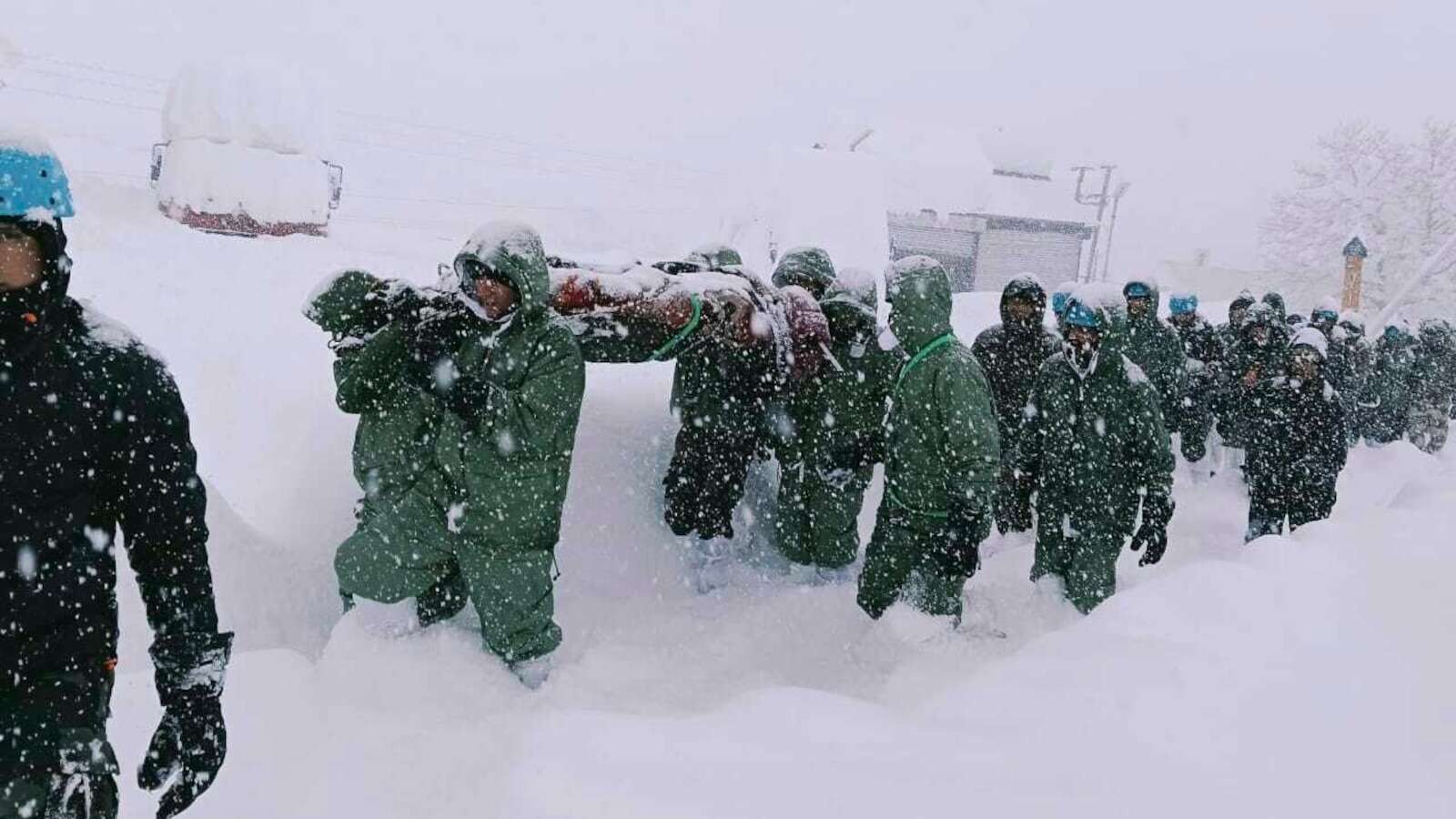 At least 41 workers are trapped after being swept away by an avalanche in northern India