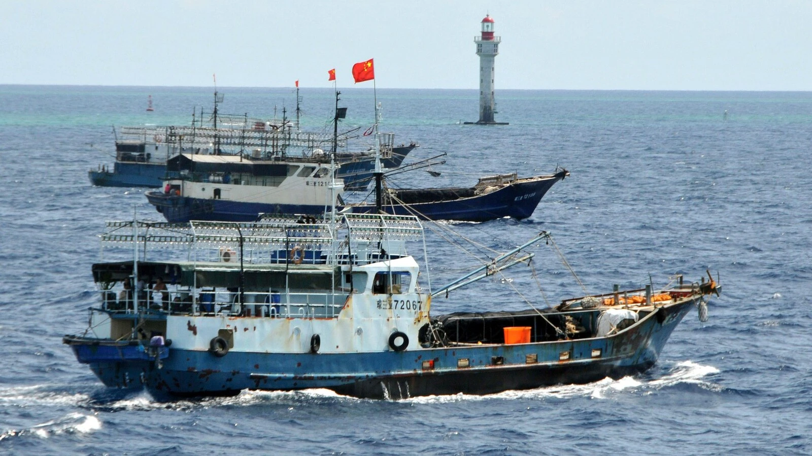 A report says Chinese fishing vessels used North Korean crews in breach of UN bans