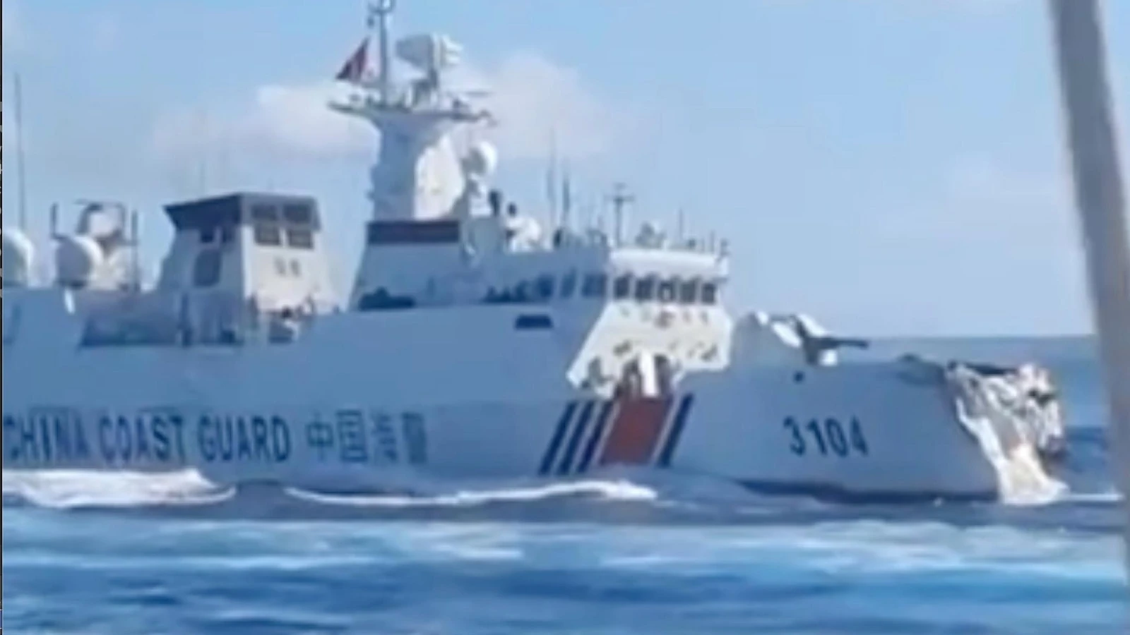 Philippines blames China for ship collision
