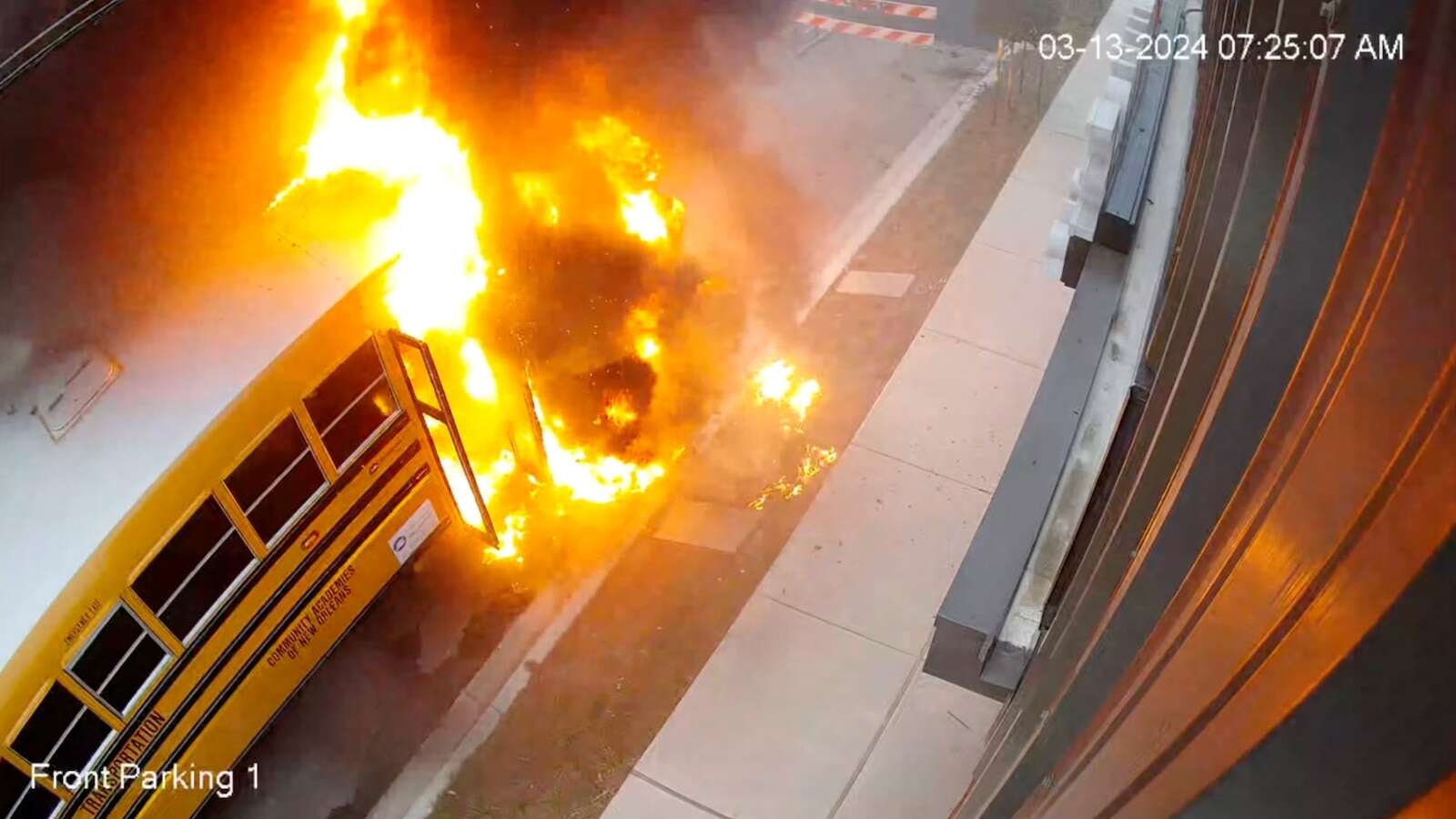 Hero bus driver saves 9 kids before school bus goes up in flames