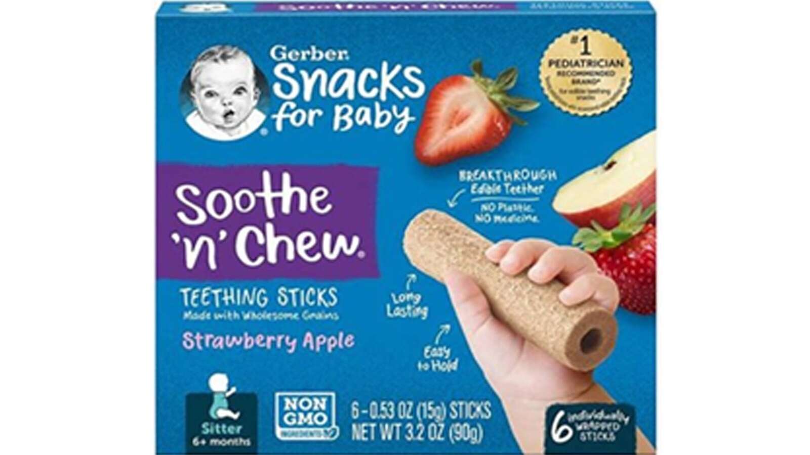 Gerber recalls teething sticks due to potential choking hazardRecalled teething sticks were distributed in 45 states and Puerto Rico.1 hour ago