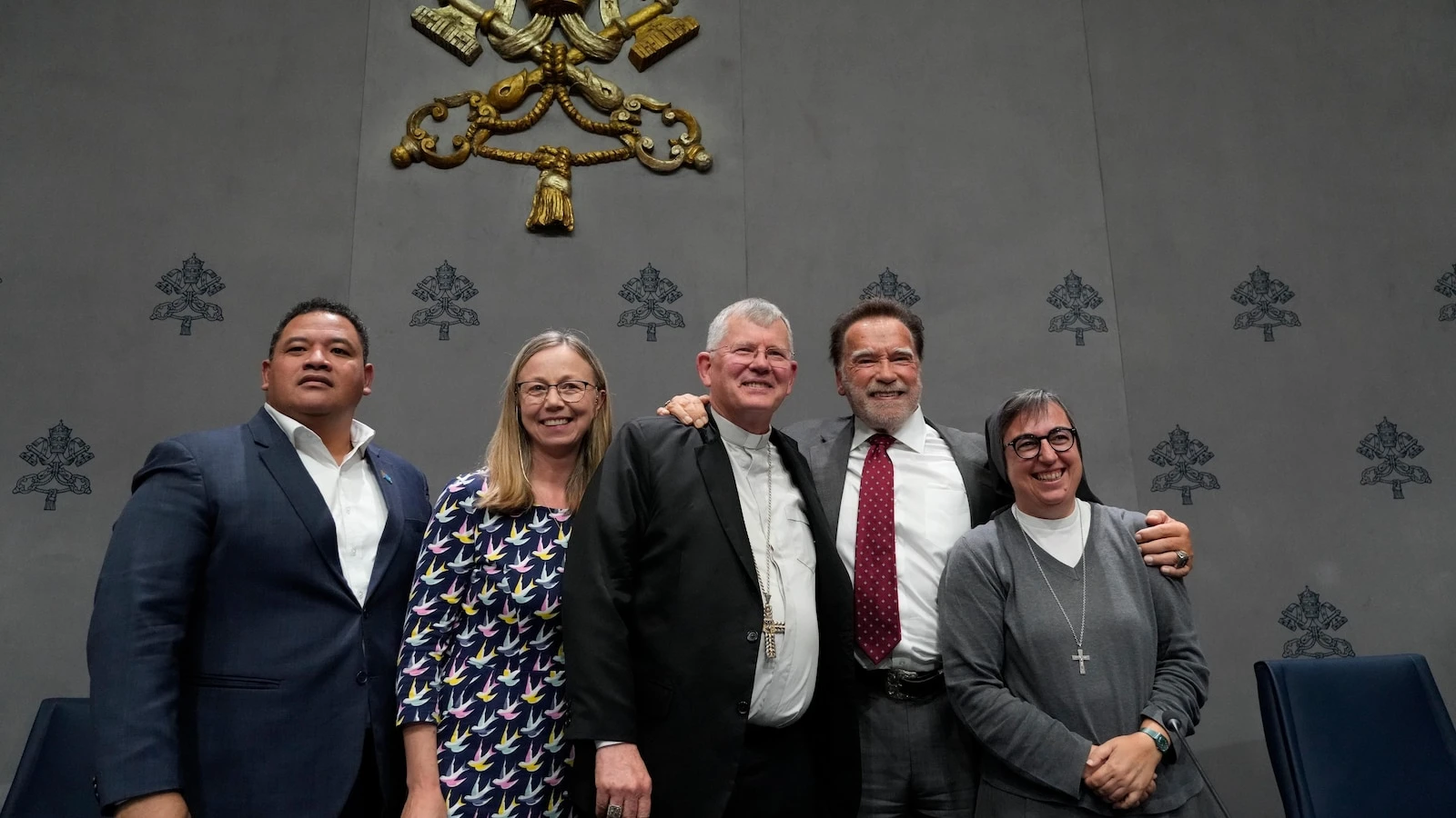 Schwarzenegger downplays Trump and backs Vatican initiative to 'terminate' global warming