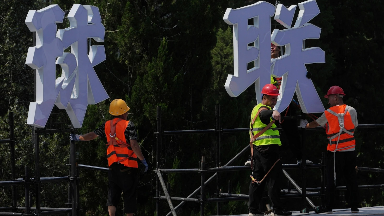 China's economy lags in July under pressure from tariffs and a weak property market
