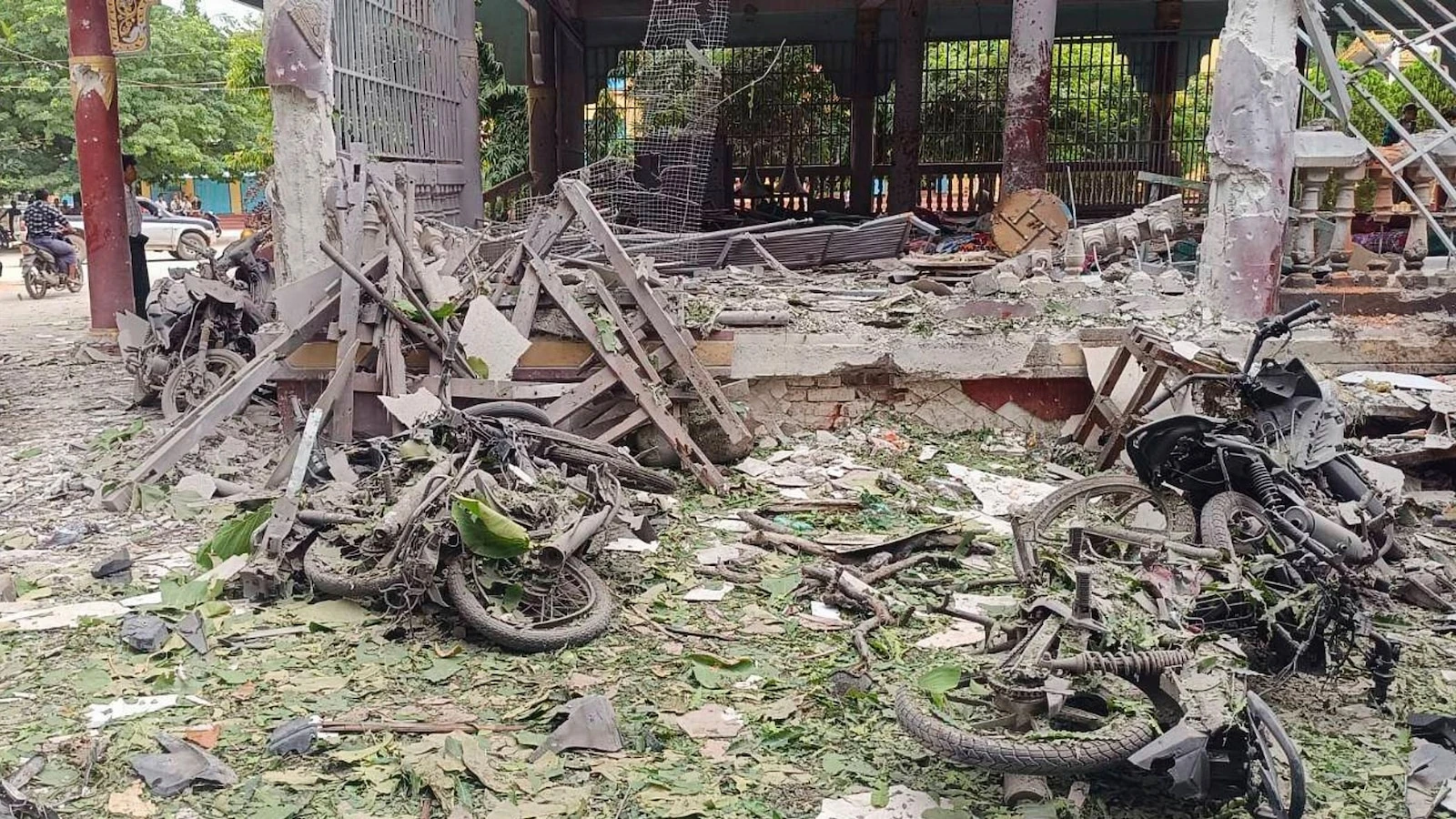 At least 23 dead after airstrike on Buddhist monastery in Myanmar