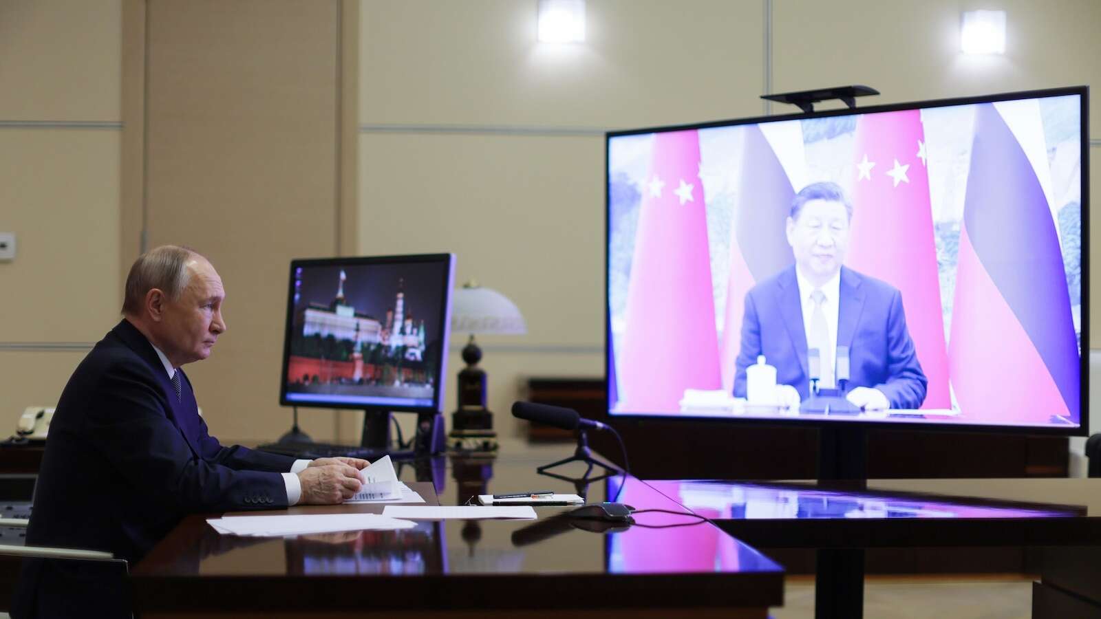 Xi tells Putin that China is pleased with Russia's efforts to end Ukraine war