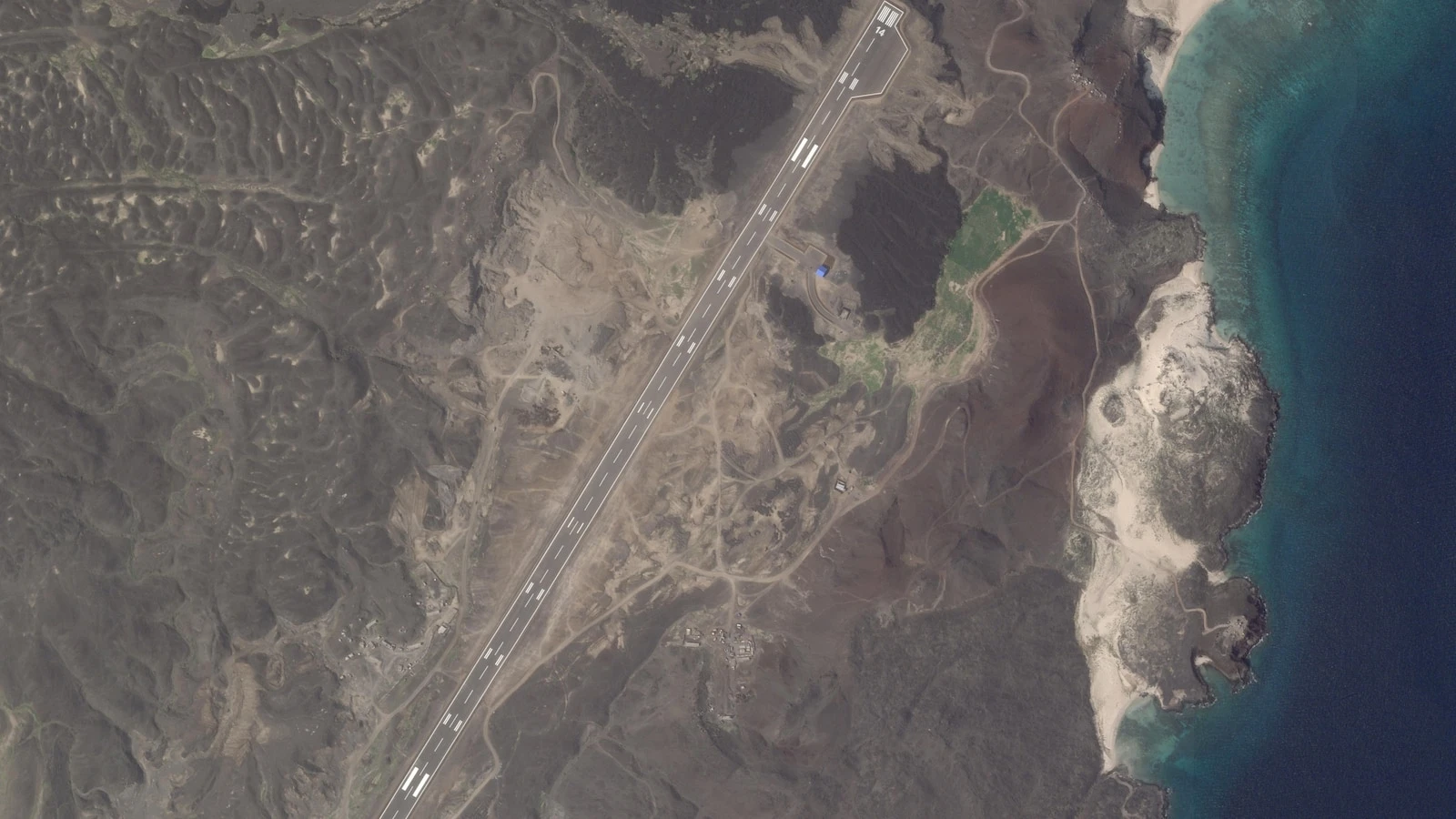 Airstrip built on Yemeni island comes as Houthi rebels increasingly squeezed