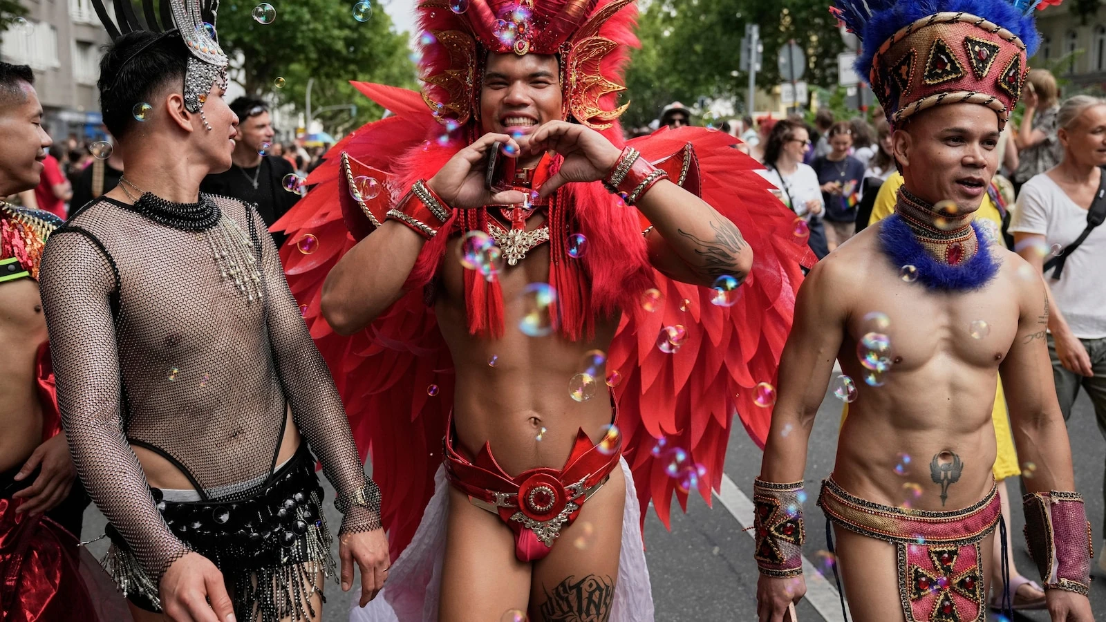 Berlin celebrates Pride parade with techno beats and rainbow flags