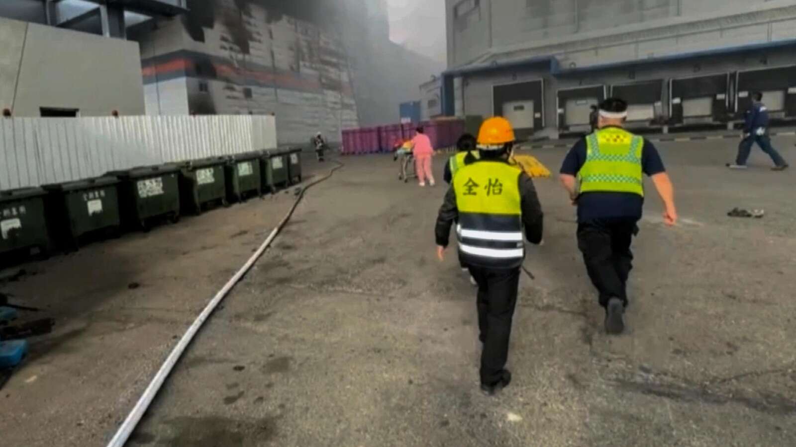 A massive fire kills 9 people at a building under construction in Taiwan