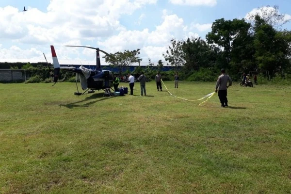 [BREAKING] Helikopter BNPB Mendarat Darurat di Grobogan