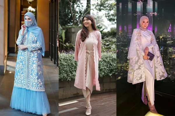 10 Inspirasi Outer Brokat, Makin Modis Saat Kondangan!