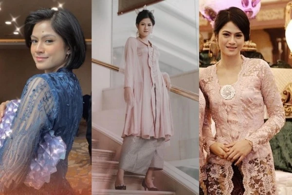 7 Inspirasi Kebaya Hana Saraswati, Doyan Pakai Kutubaru