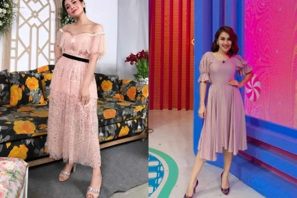 10 Adu Gaya Nagita Slavina dan Ayu Ting Ting yang Katanya Senada