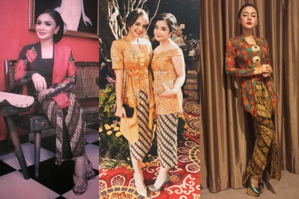 10 Ragam Kebaya Motif Floral untuk Pesta dan Kondangan, Girly Abis!