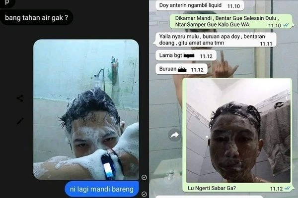 10 Chat Lucu ke Teman Pas Lagi Mandi Ini Ending-nya Menguji Kesabaran
