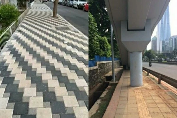10 Kumpulan Potret Lucu Trotoar Gak Biasa, Dijamin Bikin Ketawa!