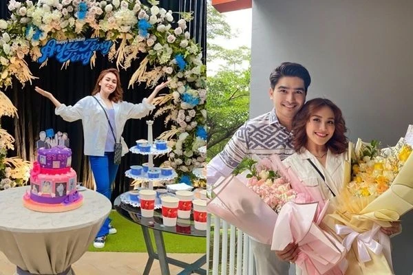 9 Momen Ulang Tahun Ayu Ting Ting, Brata Angga Curi Perhatian