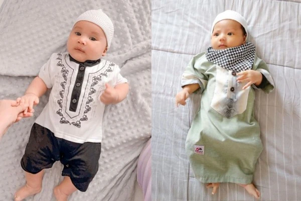 10 Potret Bayi Artis Saat Mengenakan Baju Koko, Gemas Banget!