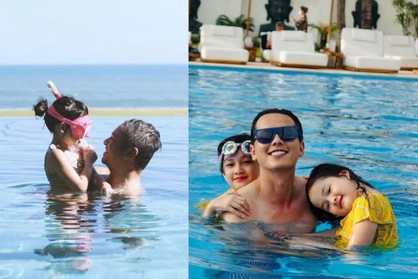 10 Artis Pria Saat Menemani Putrinya Berenang, Papa Siaga! 